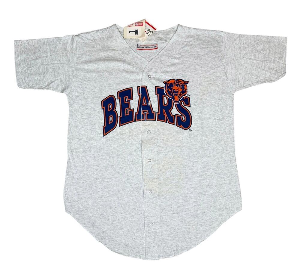 Vintage 90s Chicago Bears NFL Baseball Jersey